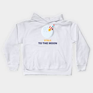 TSLA Fly to the moon Kids Hoodie